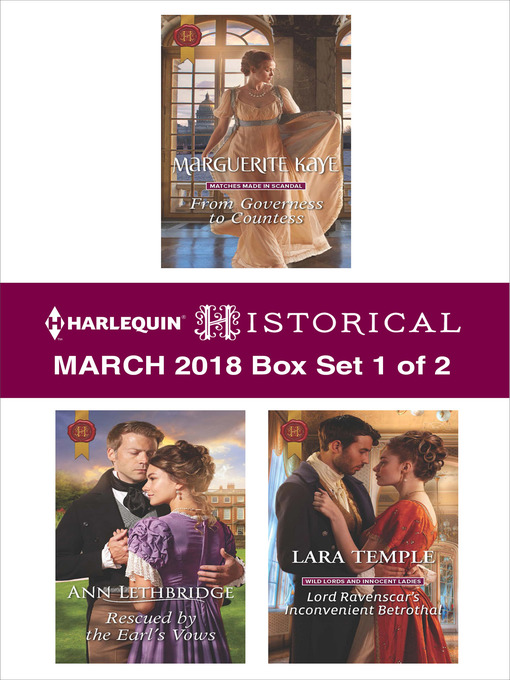 Title details for Harlequin Historical March 2018--Box Set 1 of 2 by Marguerite Kaye - Wait list